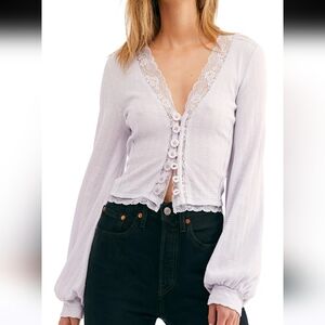Free People Lilac Top